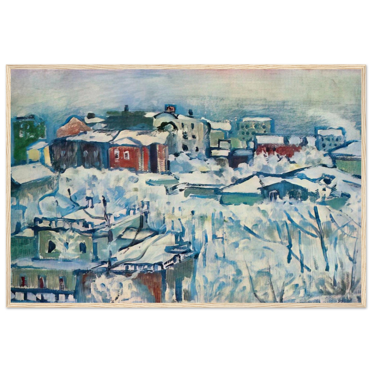 MOSCOW SMOLENSKY BOULEVARD STUDY 1916 Framed Poster | Wassily Kandinsky Framed Prints Wall Art | Wassily Kandinsky Shop