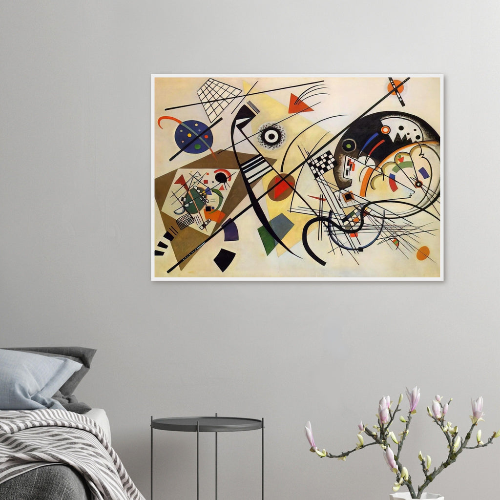 TRANSVERSE LINE 1923 Framed Poster | Wassily Kandinsky Framed Prints Wall Art | Wassily Kandinsky Shop