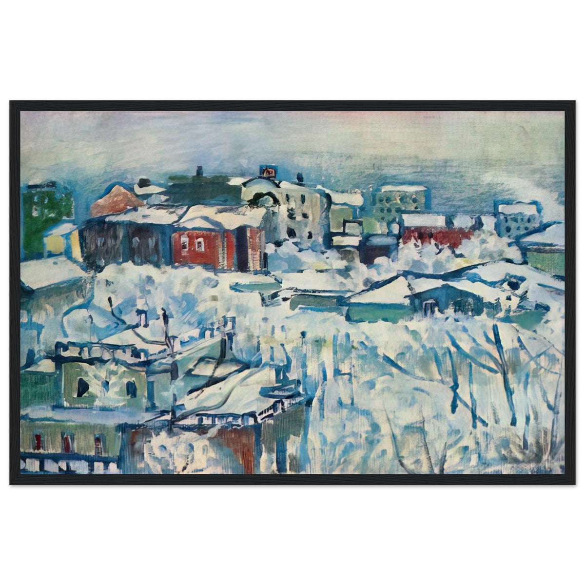MOSCOW SMOLENSKY BOULEVARD STUDY 1916 Framed Poster | Wassily Kandinsky Framed Prints Wall Art | Wassily Kandinsky Shop