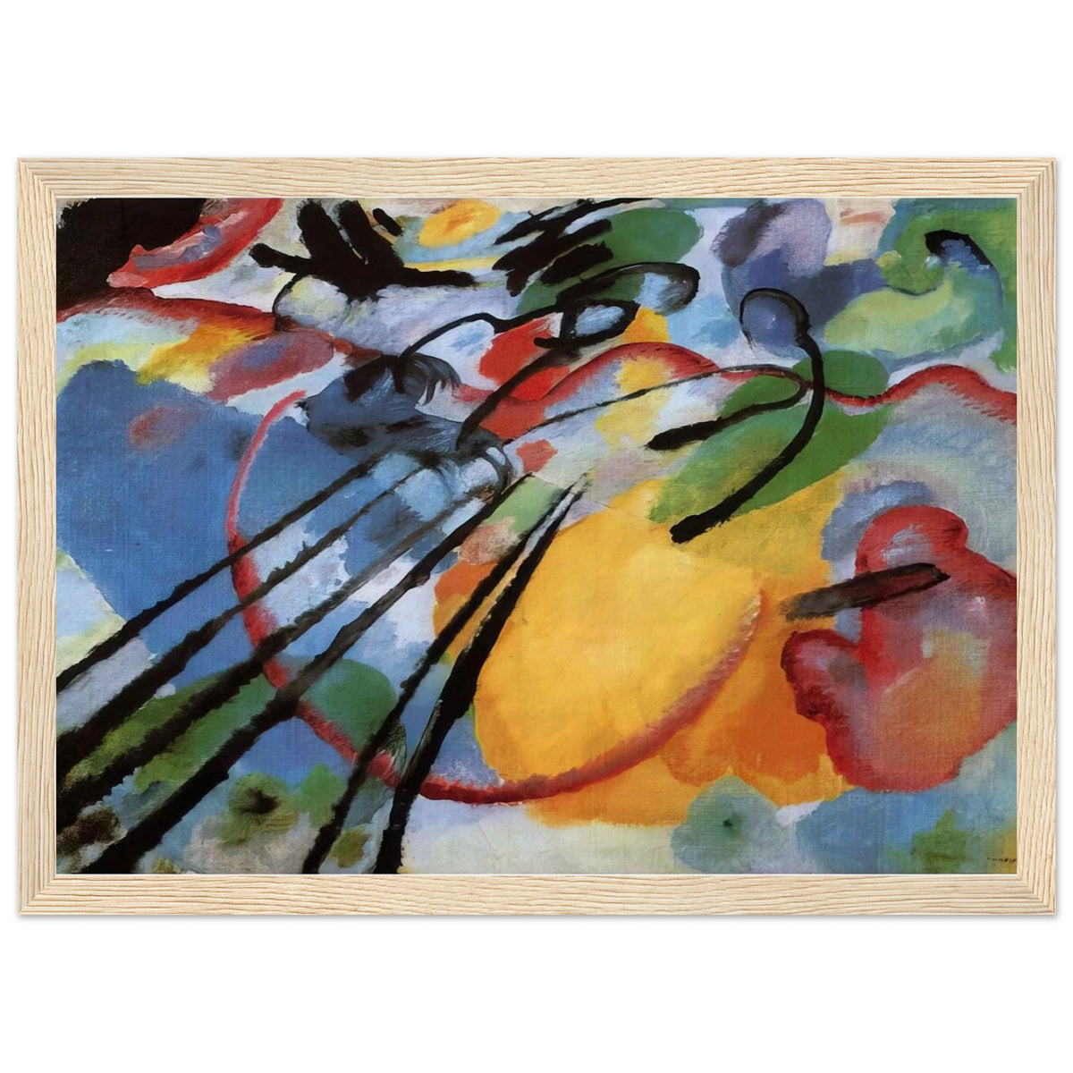 IMPROVISATION 26 ROWING 1912 Framed Poster | Wassily Kandinsky Framed Prints Wall Art | Wassily Kandinsky Shop