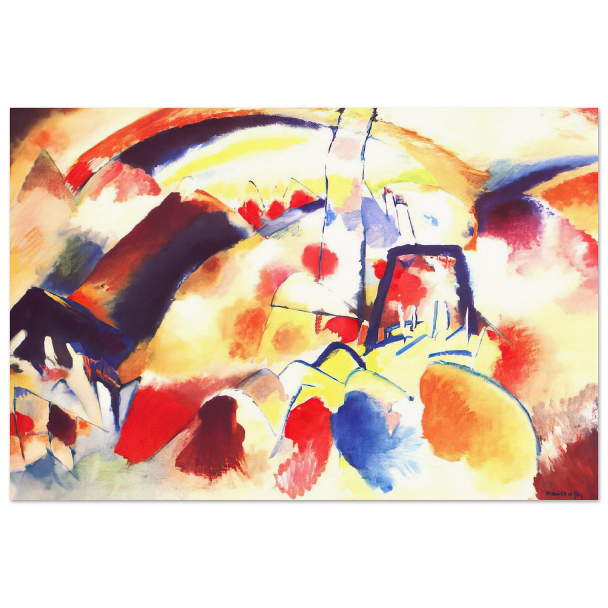 LANDSCAPE WITH RED SPOTS 1913 Poster | Wassily Kandinsky Poster | Wassily Kandinsky Shop