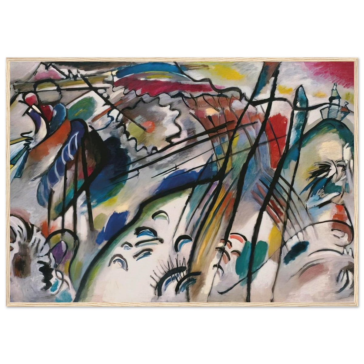 IMPROVISATION 28 SECOND VERSION 1912 Framed Poster | Wassily Kandinsky Framed Prints Wall Art | Wassily Kandinsky Shop