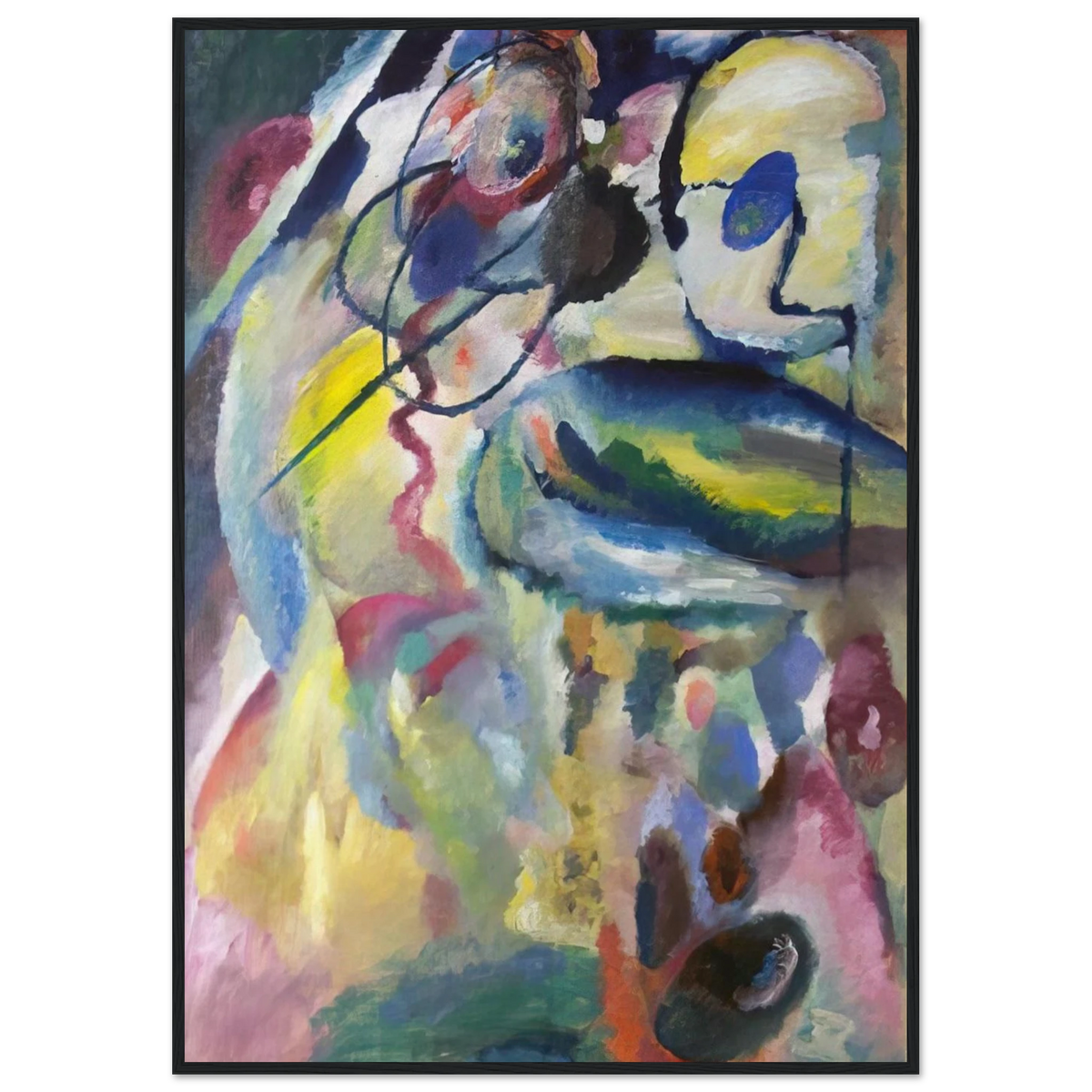 PICTURE WITH A CIRCLE 1911 Framed Poster | Wassily Kandinsky Framed Prints Wall Art | Wassily Kandinsky Shop