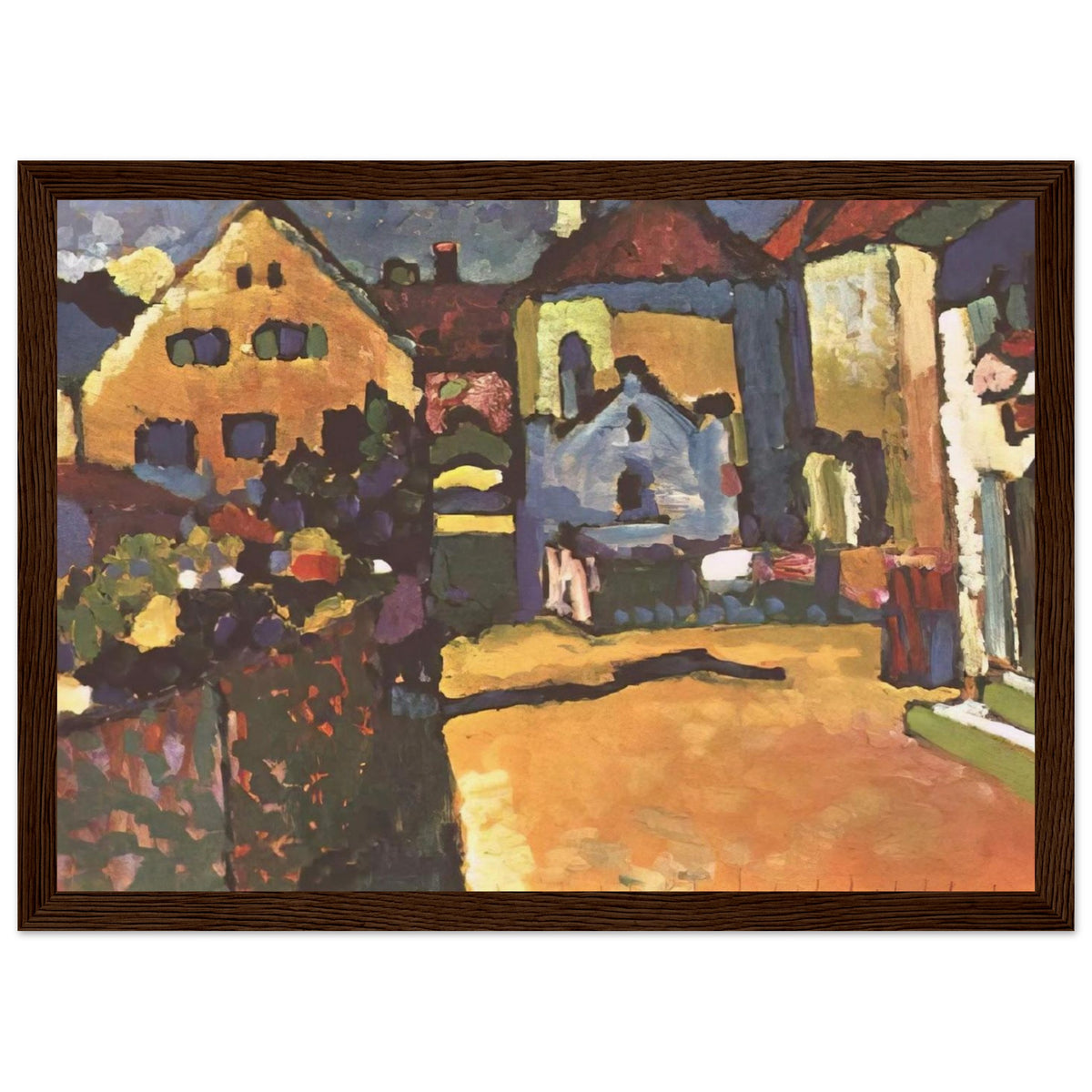 GRUNGASSE IN MURNAU 1909 Framed Poster | Wassily Kandinsky Framed Prints Wall Art | Wassily Kandinsky Shop