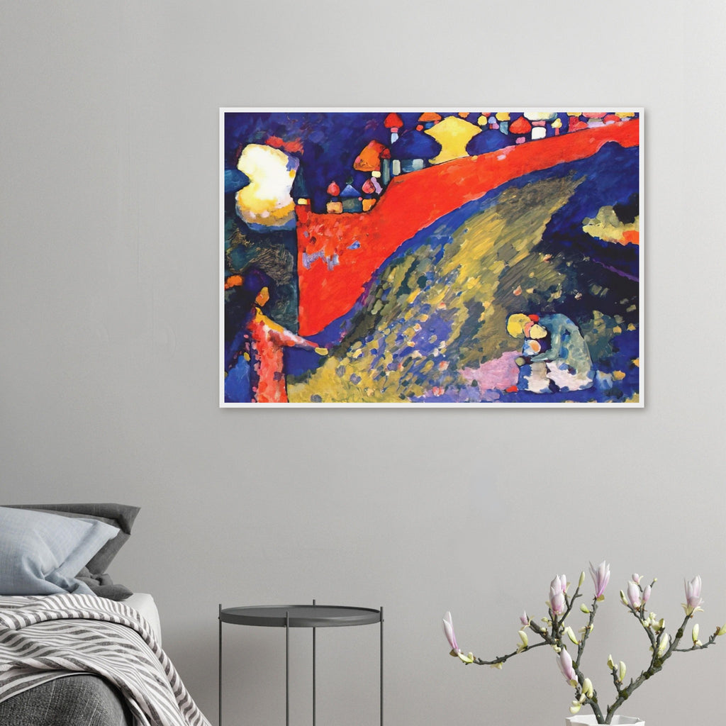 RED WALL DESTINY 1909 Framed Poster | Wassily Kandinsky Framed Prints Wall Art | Wassily Kandinsky Shop