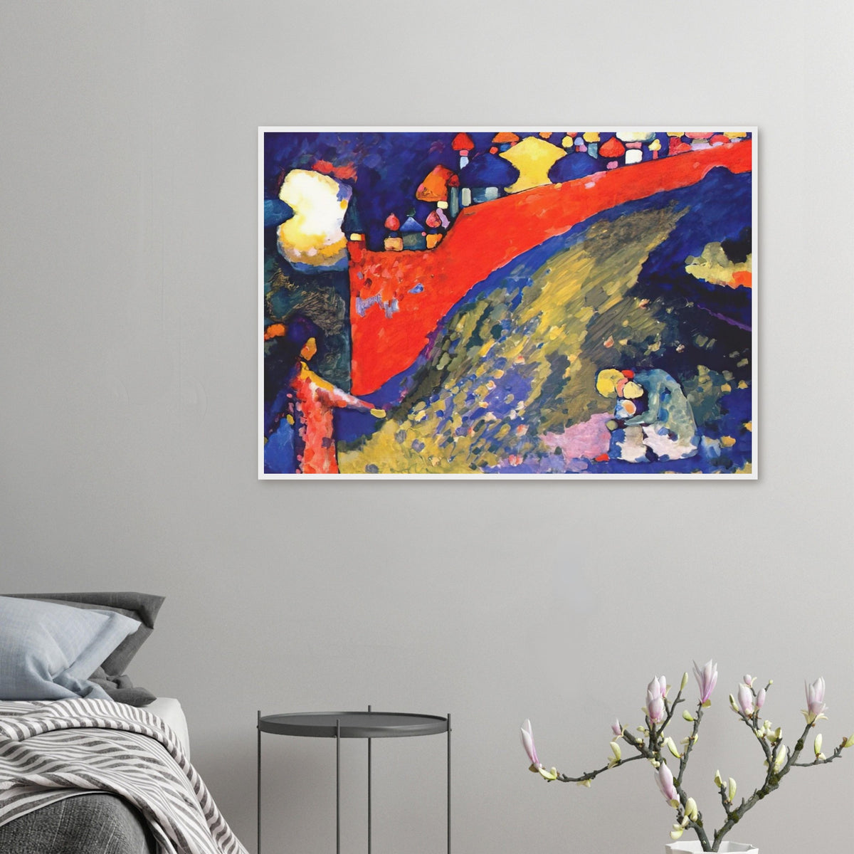RED WALL DESTINY 1909 Framed Poster | Wassily Kandinsky Framed Prints Wall Art | Wassily Kandinsky Shop