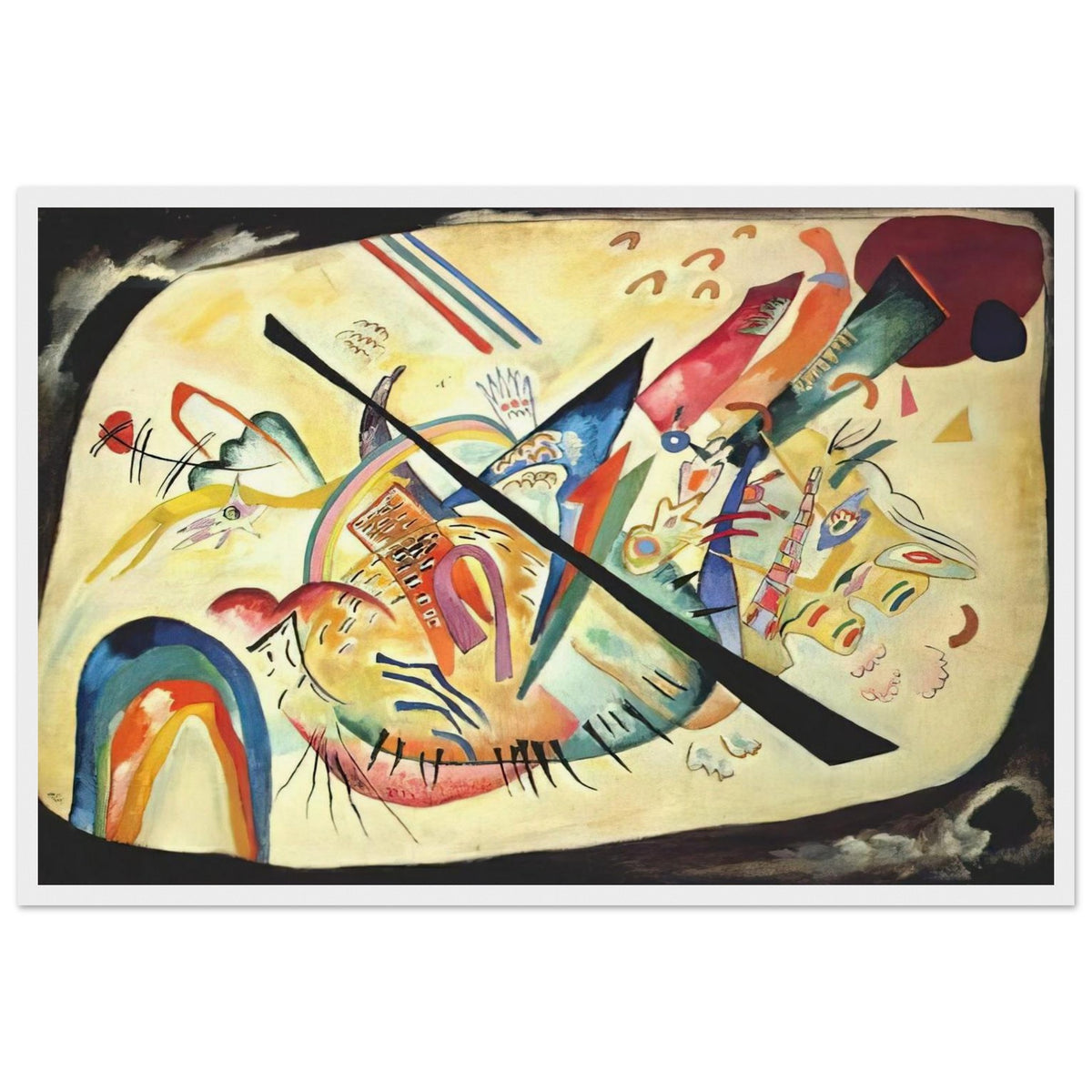 WHITE OVAL 1919 Framed Poster | Wassily Kandinsky Framed Prints Wall Art | Wassily Kandinsky Shop