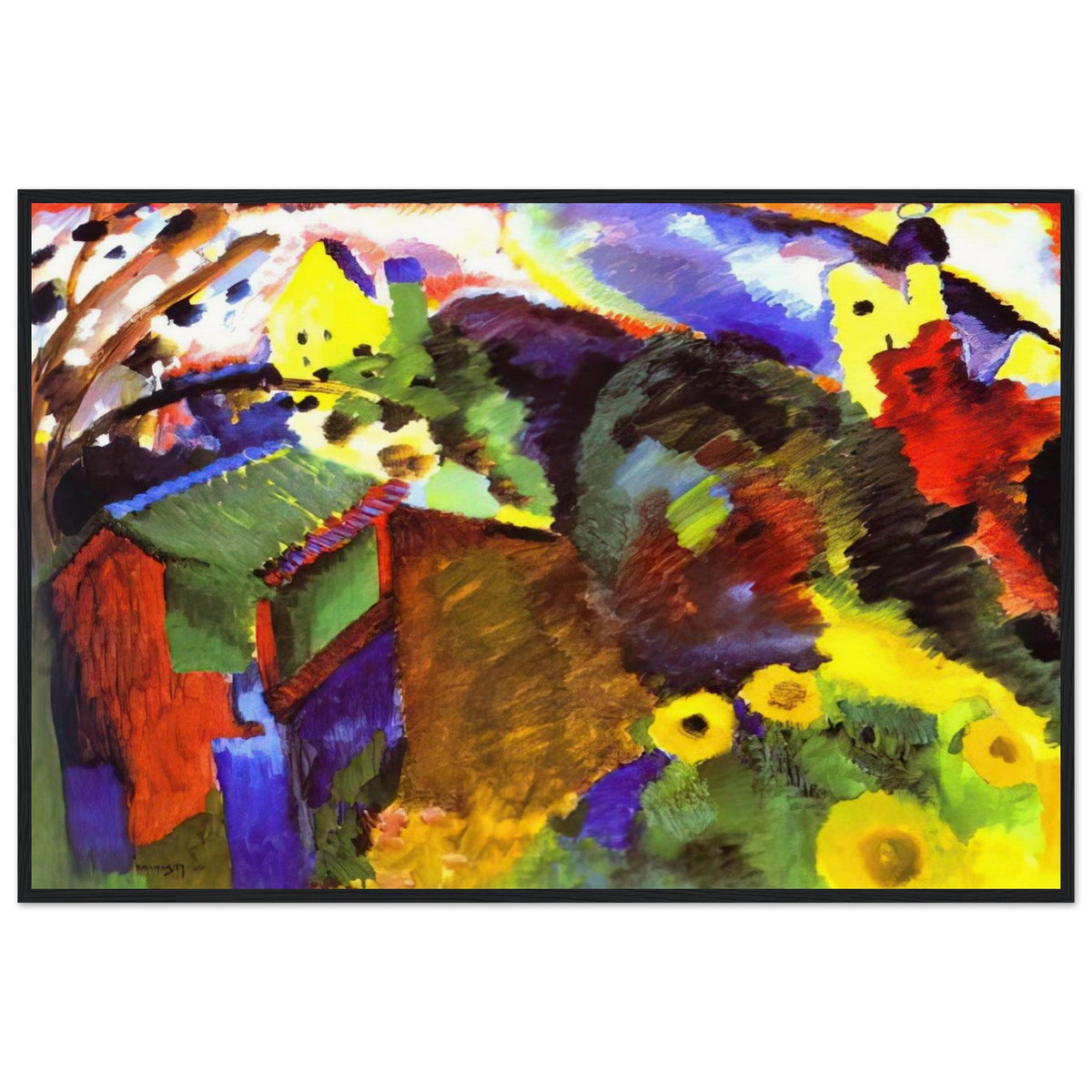 MURNAU GARDEN 1910 Framed Poster | Wassily Kandinsky Framed Prints Wall Art | Wassily Kandinsky Shop