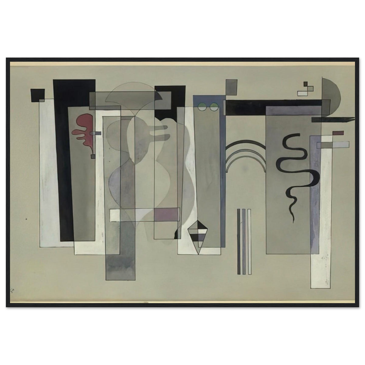 SURFACES MEETING 1934 Framed Poster | Wassily Kandinsky Framed Prints Wall Art | Wassily Kandinsky Shop