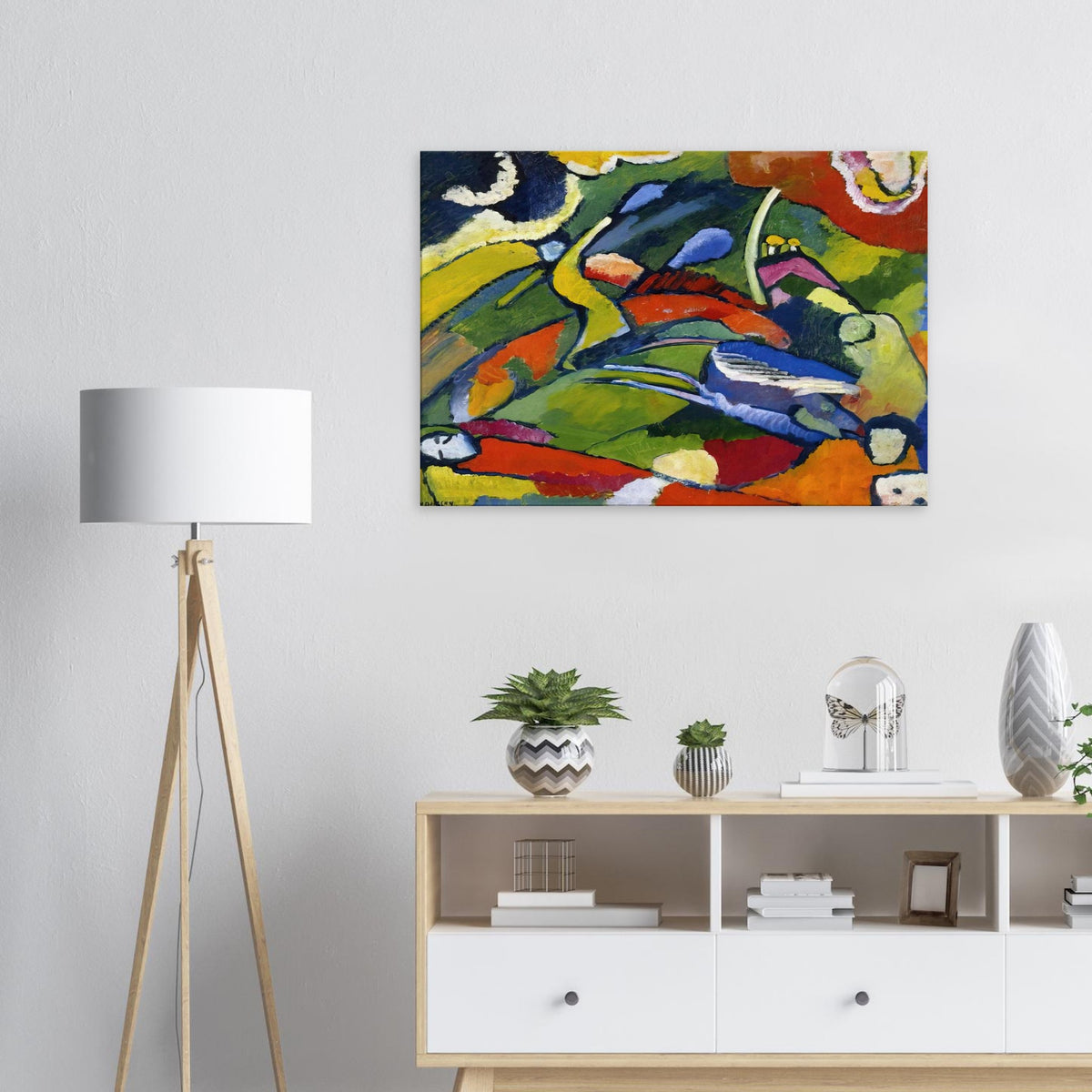 TWO RIDERS AND RECLINING FIGURE Canvas | Wassily Kandinsky Canvas | Wassily Kandinsky Shop