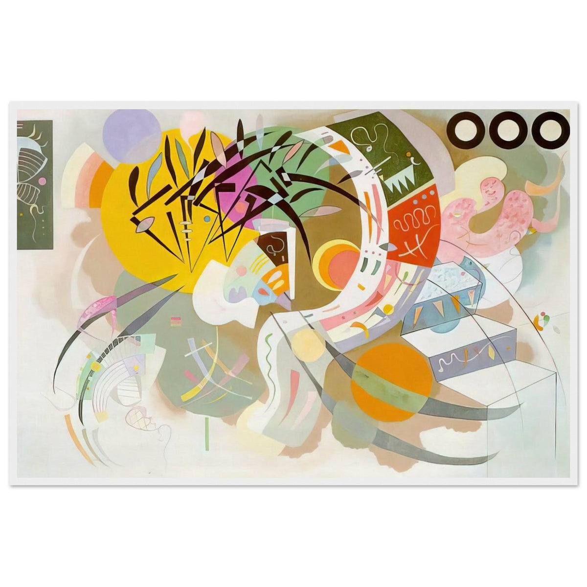 DOMINANT CURVE 1936 Framed Poster | Wassily Kandinsky Framed Prints Wall Art | Wassily Kandinsky Shop