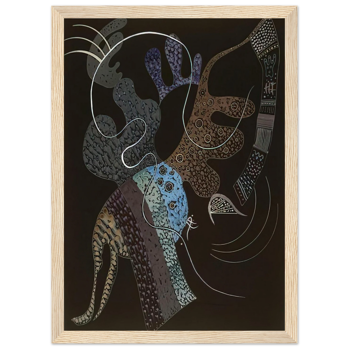 WHITE LINE 1936 Framed Poster | Wassily Kandinsky Framed Prints Wall Art | Wassily Kandinsky Shop