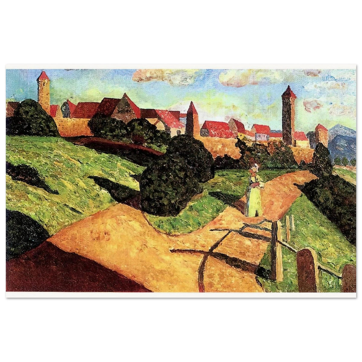 OLD TOWN II 1902 Poster | Wassily Kandinsky Poster | Wassily Kandinsky Shop