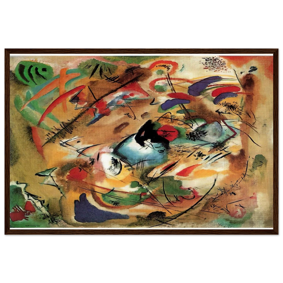 IMPROVISATION DREAMY 1913 Framed Poster | Wassily Kandinsky Framed Prints Wall Art | Wassily Kandinsky Shop