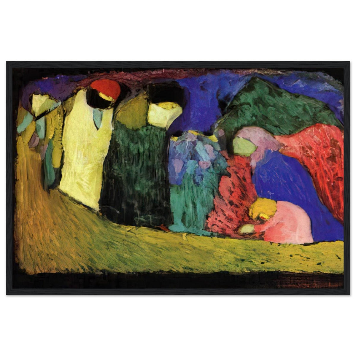 ENCOUNTER 1908 Framed Poster | Wassily Kandinsky Framed Prints Wall Art | Wassily Kandinsky Shop