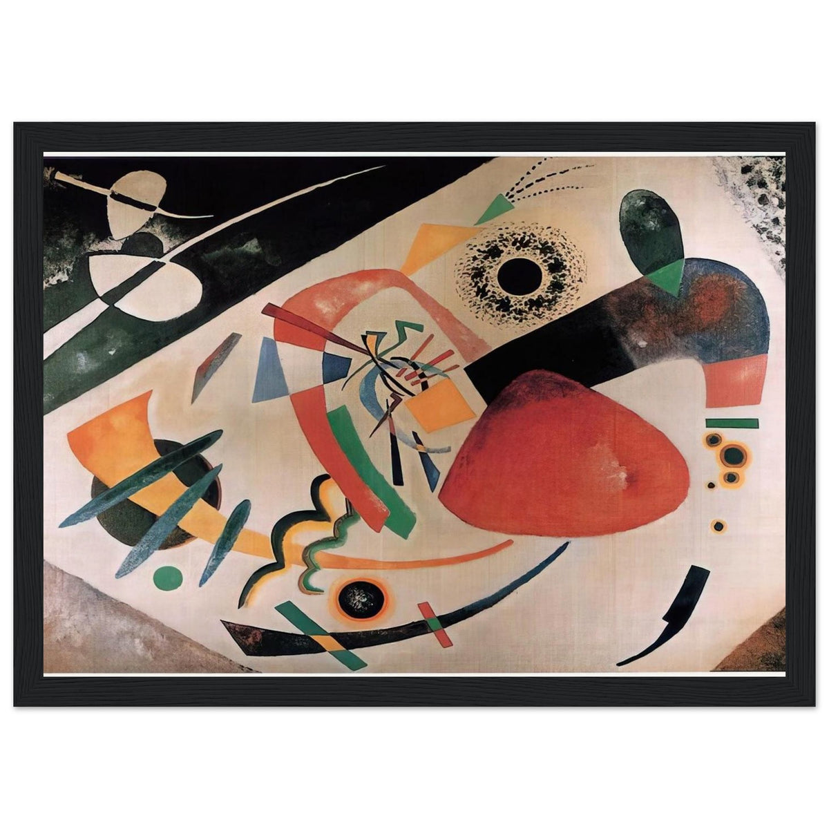 RED SPOT II 1921 Framed Poster | Wassily Kandinsky Framed Prints Wall Art | Wassily Kandinsky Shop