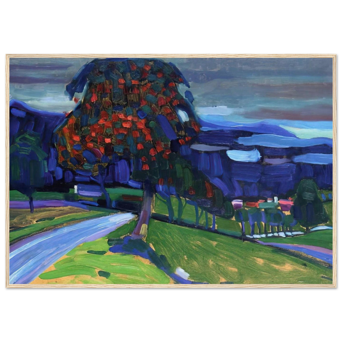 AUTUMN IN MURNAU 1908 Framed Poster | Wassily Kandinsky Framed Prints Wall Art | Wassily Kandinsky Shop