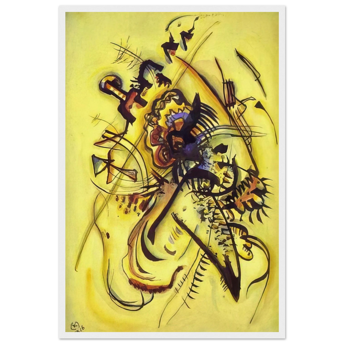 TO THE UNKNOWN VOICE 1916 Framed Poster | Wassily Kandinsky Framed Prints Wall Art | Wassily Kandinsky Shop