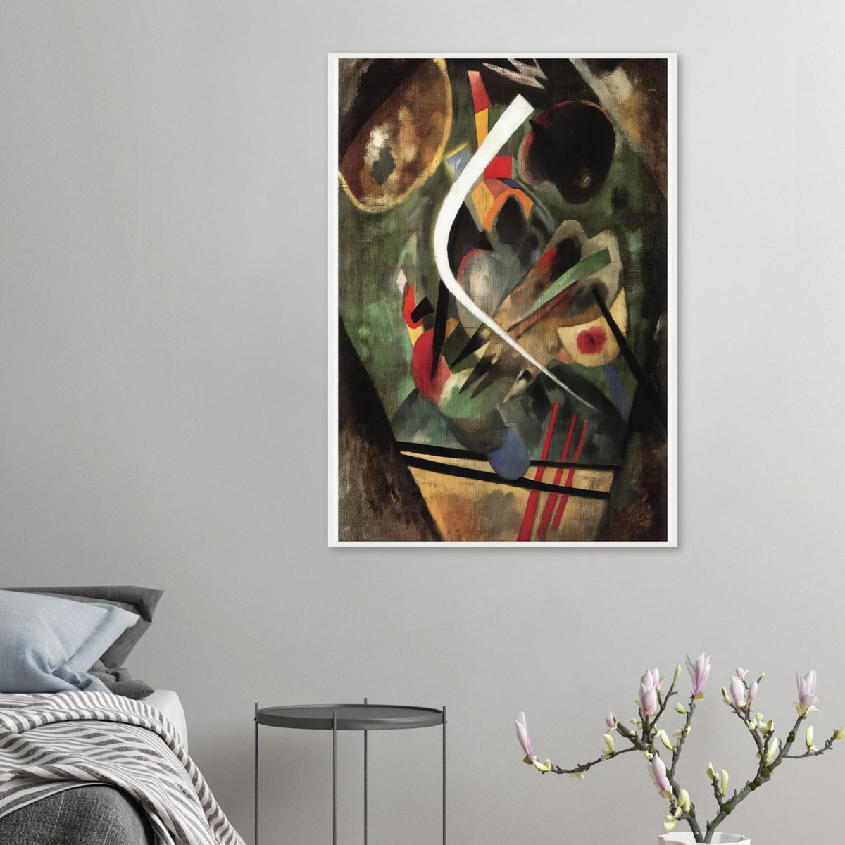 WHITE STROKE 1920 Framed Poster | Wassily Kandinsky Framed Prints Wall Art | Wassily Kandinsky Shop