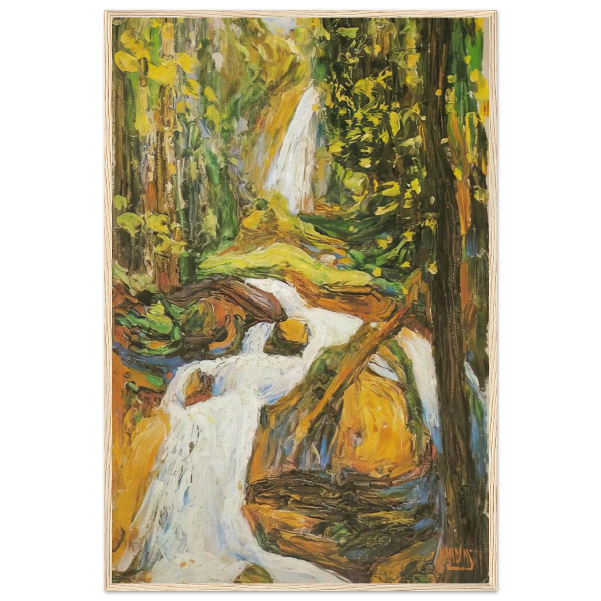 KOCHEL WATERFALL I Framed Poster | Wassily Kandinsky Framed Prints Wall Art | Wassily Kandinsky Shop