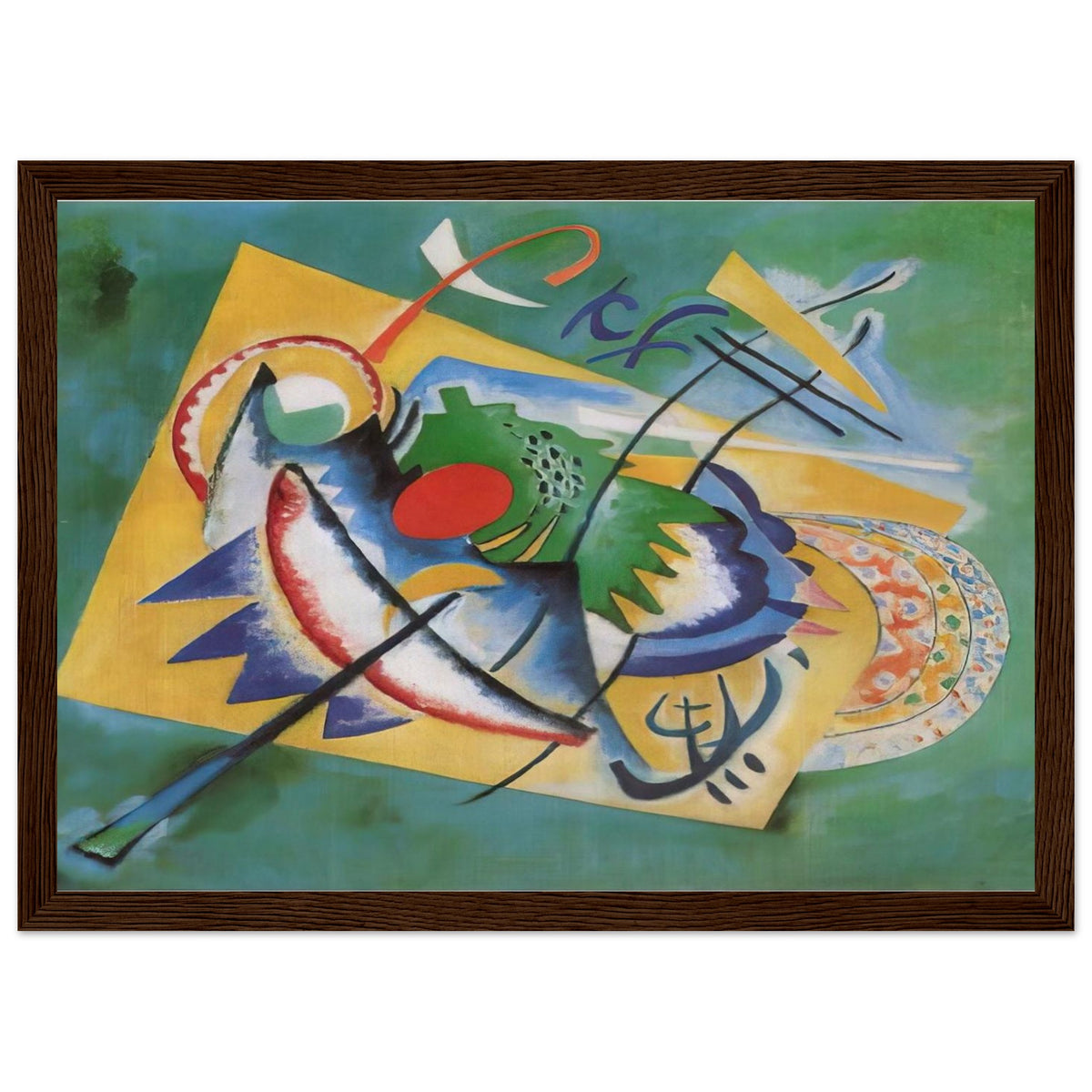 RED OVAL 1920 Framed Poster | Wassily Kandinsky Framed Prints Wall Art | Wassily Kandinsky Shop