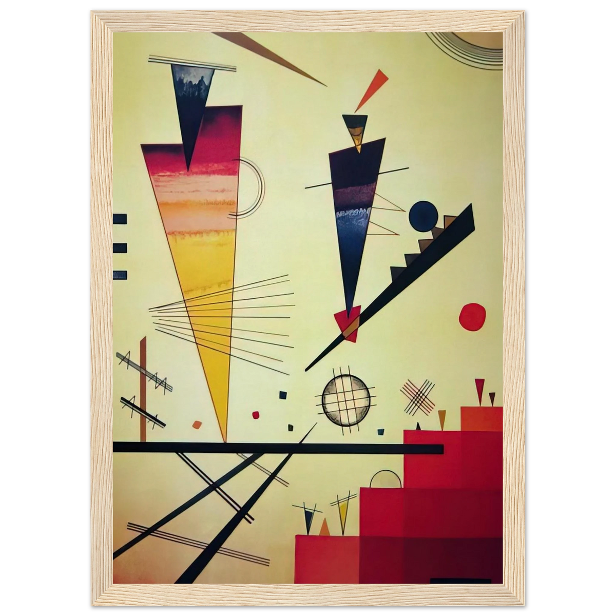 MERRY STRUCTURE 1926 Framed Poster | Wassily Kandinsky Framed Prints Wall Art | Wassily Kandinsky Shop