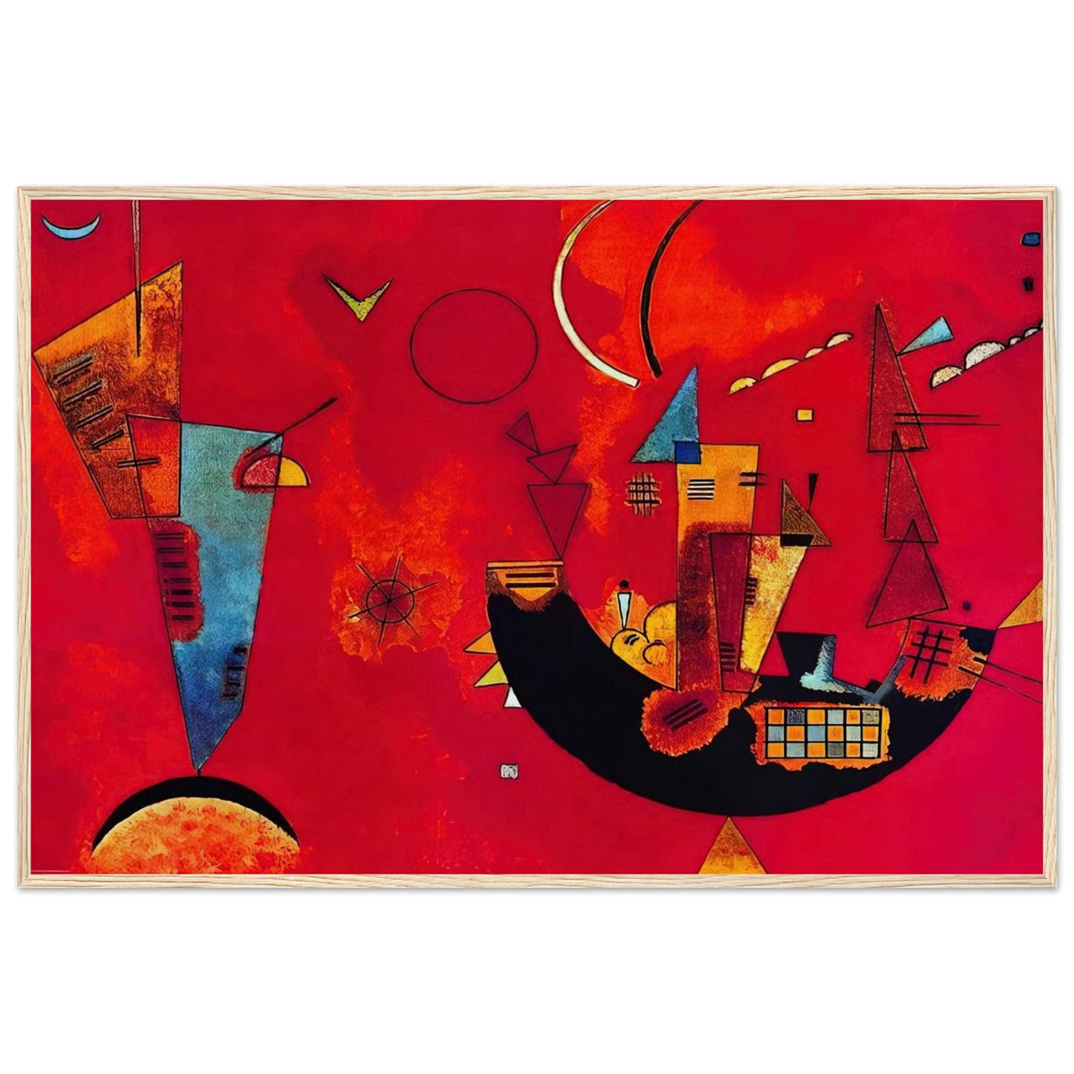 MIT UND GEGEN 1929 Framed Poster | Wassily Kandinsky Framed Prints Wall Art | Wassily Kandinsky Shop