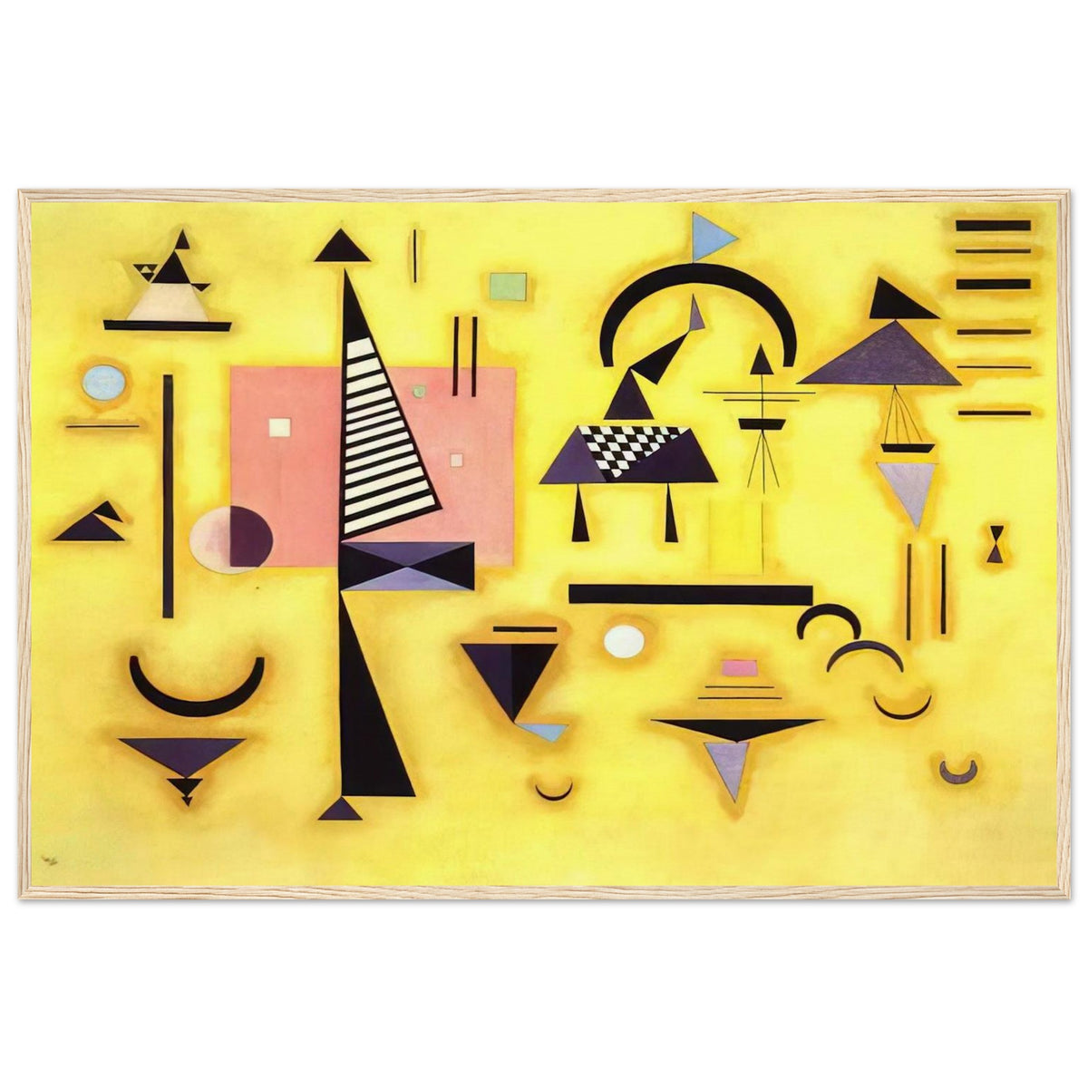 DECISIVE PINK 1932 Framed Poster | Wassily Kandinsky Framed Prints Wall Art | Wassily Kandinsky Shop