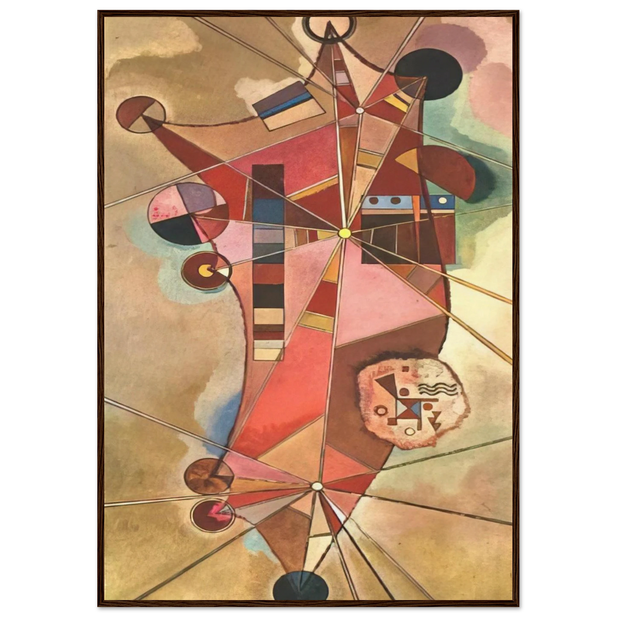 FIXED POINTS Framed Poster | Wassily Kandinsky Framed Prints Wall Art | Wassily Kandinsky Shop