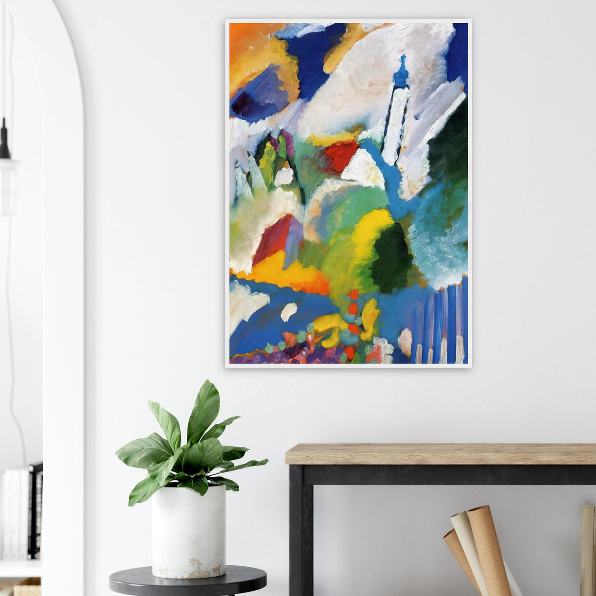 MURNAU WITH A CHURCH 1910 Framed Poster | Wassily Kandinsky Framed Prints Wall Art | Wassily Kandinsky Shop