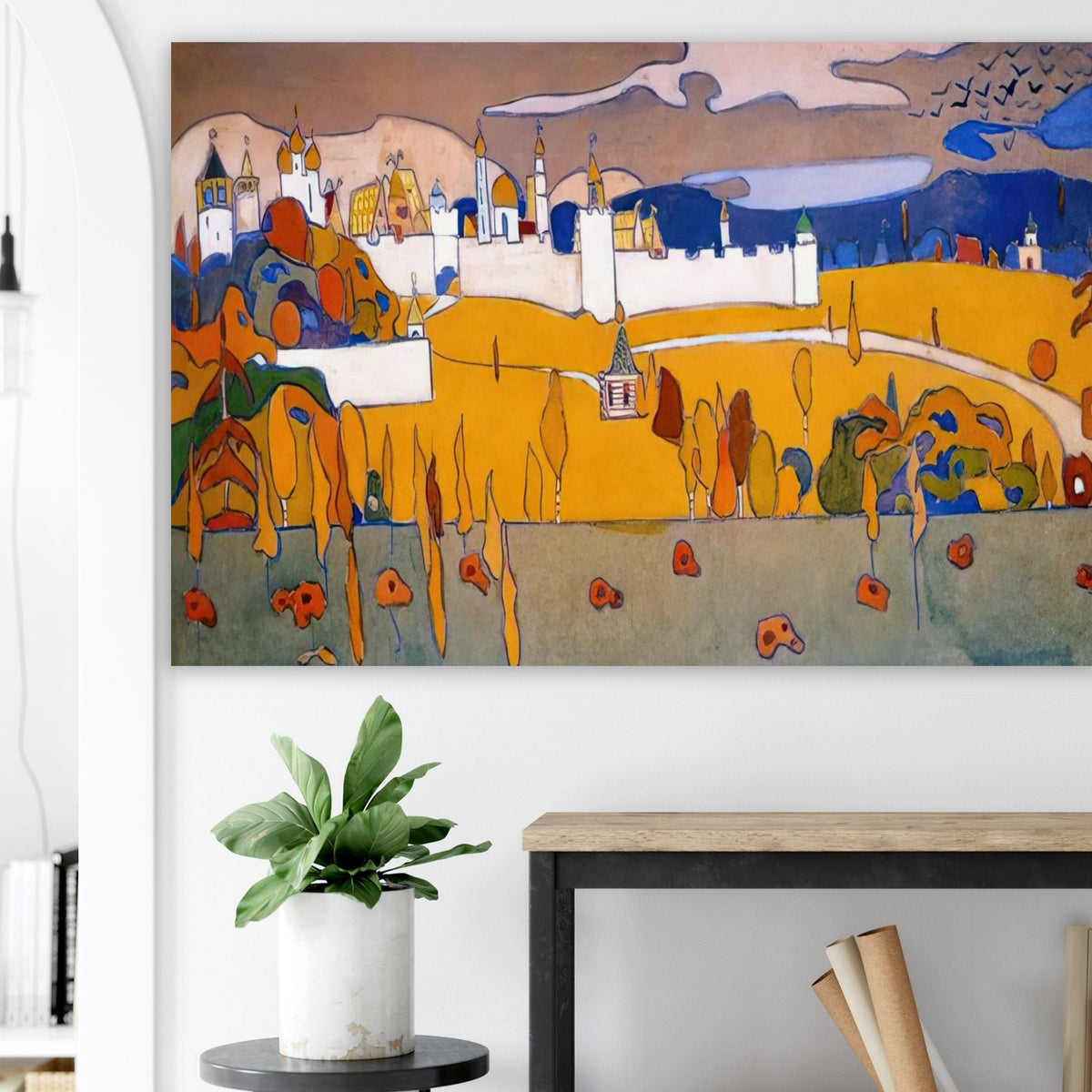 WALLED CITY IN AUTUMN LANDSCAPE 1902 Poster | Wassily Kandinsky Poster | Wassily Kandinsky Shop