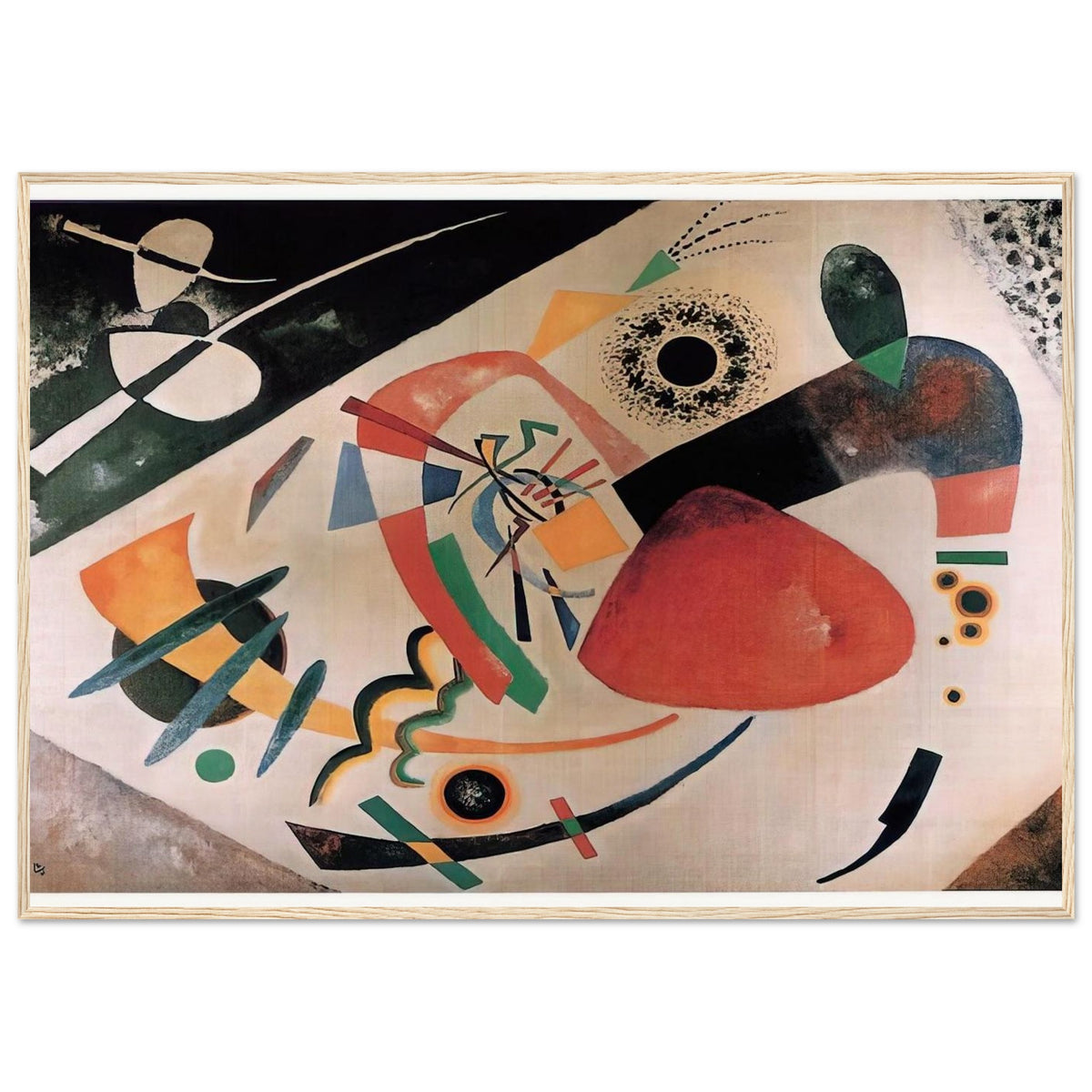 RED SPOT II 1921 Framed Poster | Wassily Kandinsky Framed Prints Wall Art | Wassily Kandinsky Shop