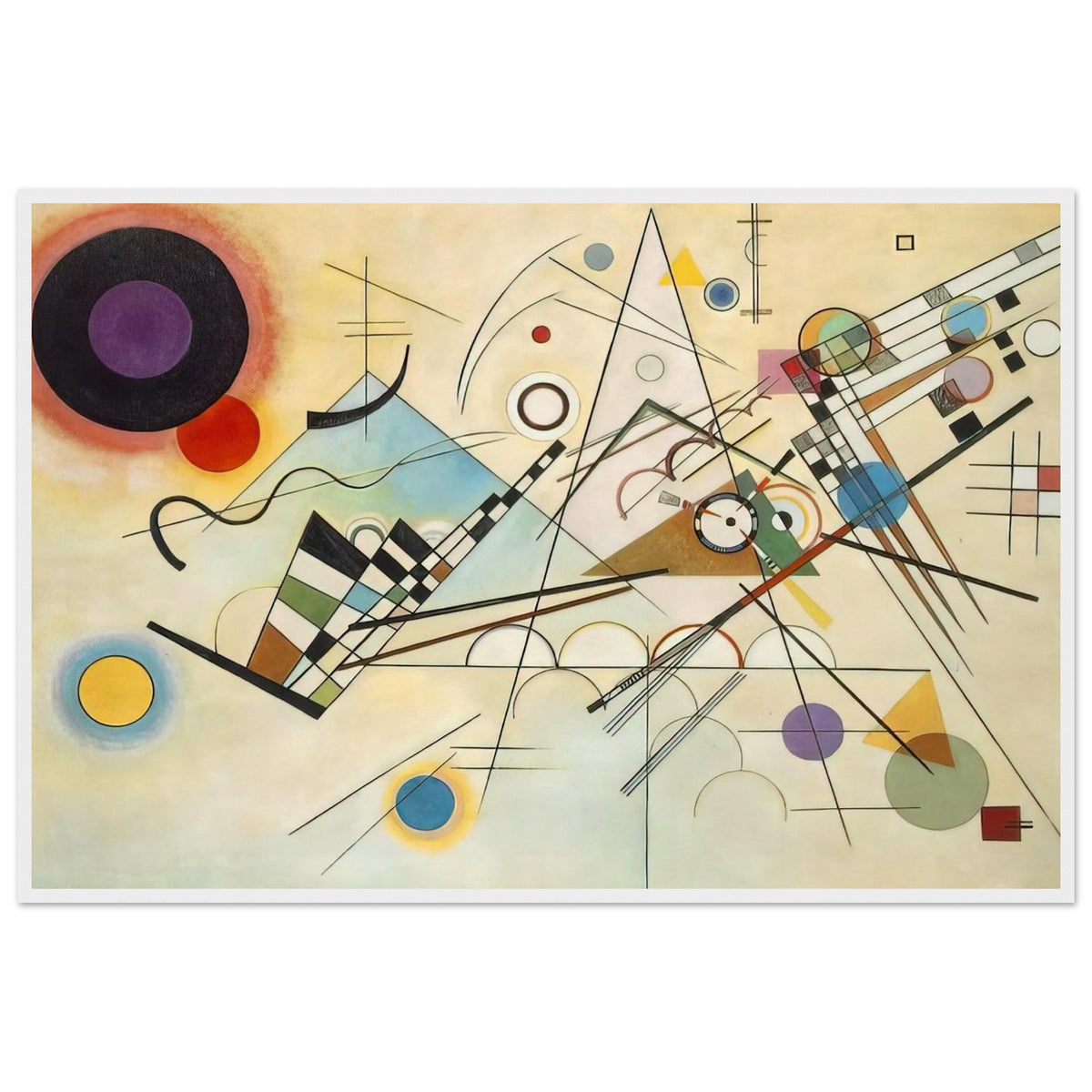COMPOSITION VIII 1923 Framed Poster | Wassily Kandinsky Framed Prints Wall Art | Wassily Kandinsky Shop
