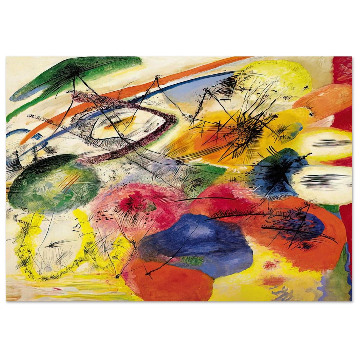 BLACK STROKES I 1913 Poster | Wassily Kandinsky Poster | Wassily Kandinsky Shop