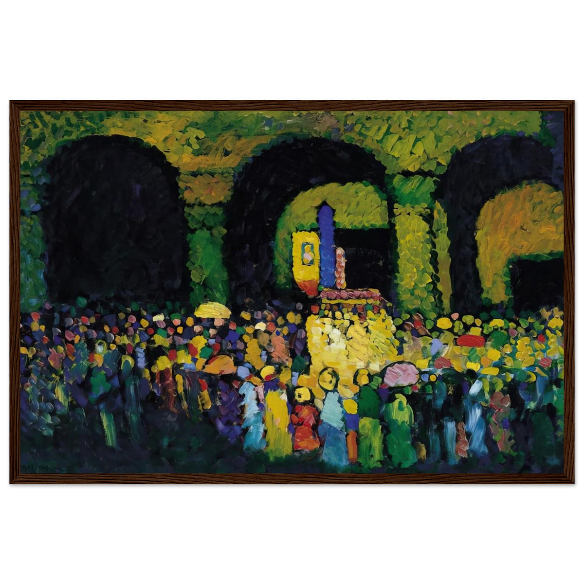 THE LUDWIGSKIRCHE IN MUNICH 1908 Framed Poster | Wassily Kandinsky Framed Prints Wall Art | Wassily Kandinsky Shop