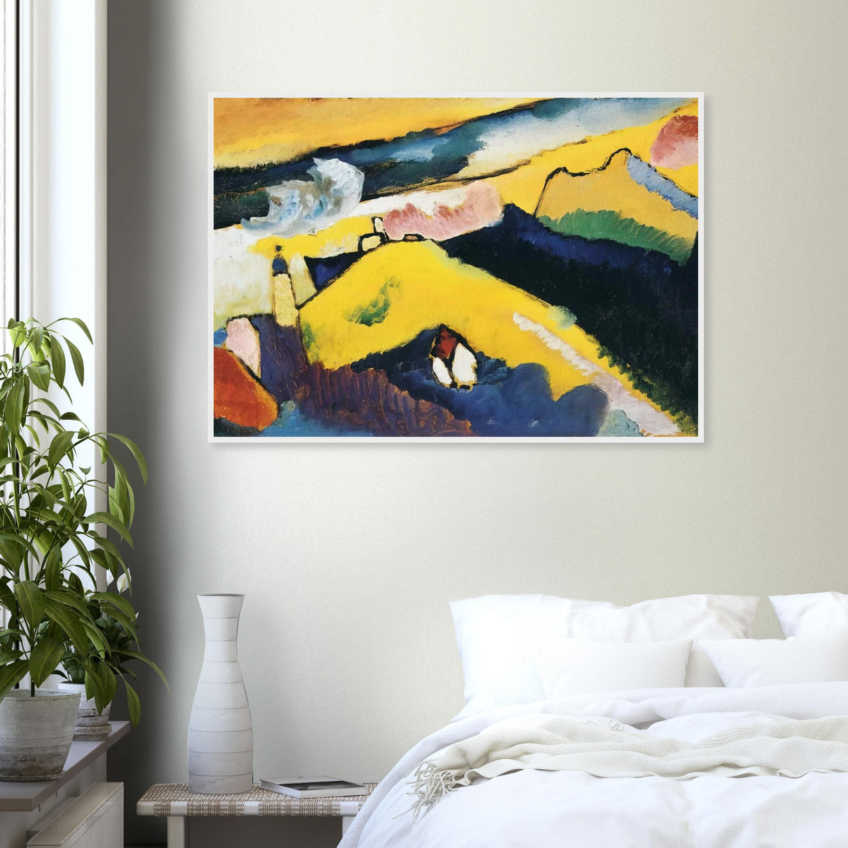MOUNTAIN LANDSCAPE WITH CHURCH 1910 Framed Poster | Wassily Kandinsky Framed Prints Wall Art | Wassily Kandinsky Shop