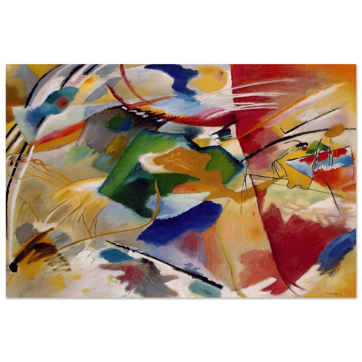 PAINTING WITH GREEN CENTER 1913 Poster | Wassily Kandinsky Poster | Wassily Kandinsky Shop