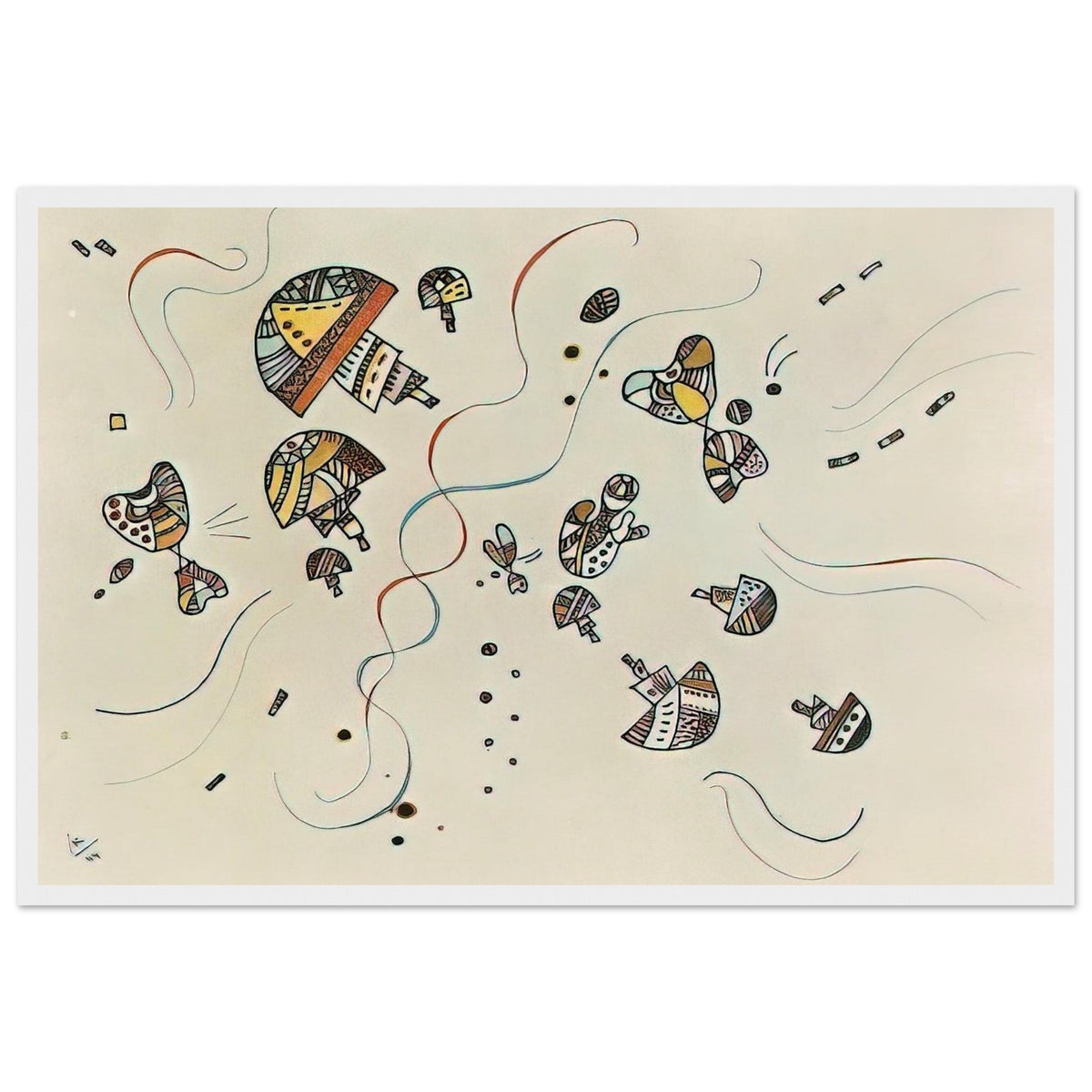 LAST WATERCOLOUR 1944 Framed Poster | Wassily Kandinsky Framed Prints Wall Art | Wassily Kandinsky Shop