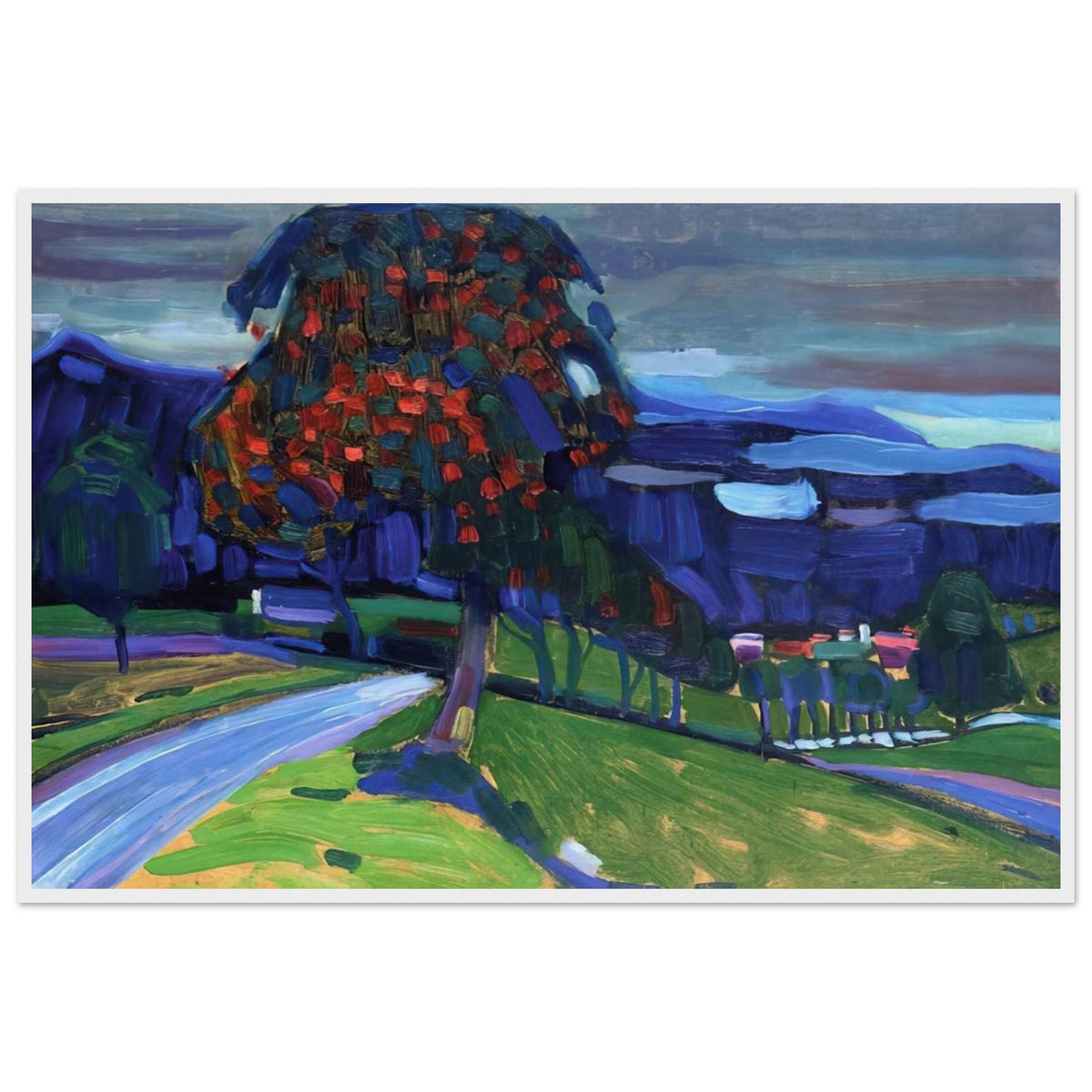 AUTUMN IN MURNAU 1908 Framed Poster | Wassily Kandinsky Framed Prints Wall Art | Wassily Kandinsky Shop