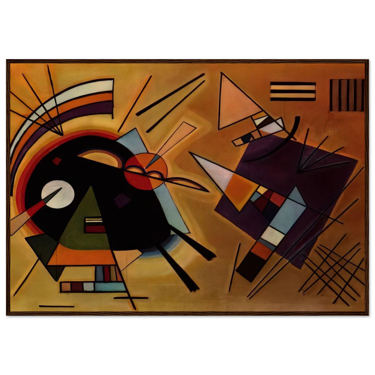 BLACK AND VIOLET 1923 Framed Poster | Wassily Kandinsky Framed Prints Wall Art | Wassily Kandinsky Shop