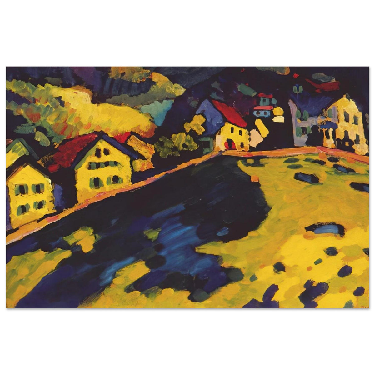 HOUSES AT MURNAU 1909 Poster | Wassily Kandinsky Poster | Wassily Kandinsky Shop