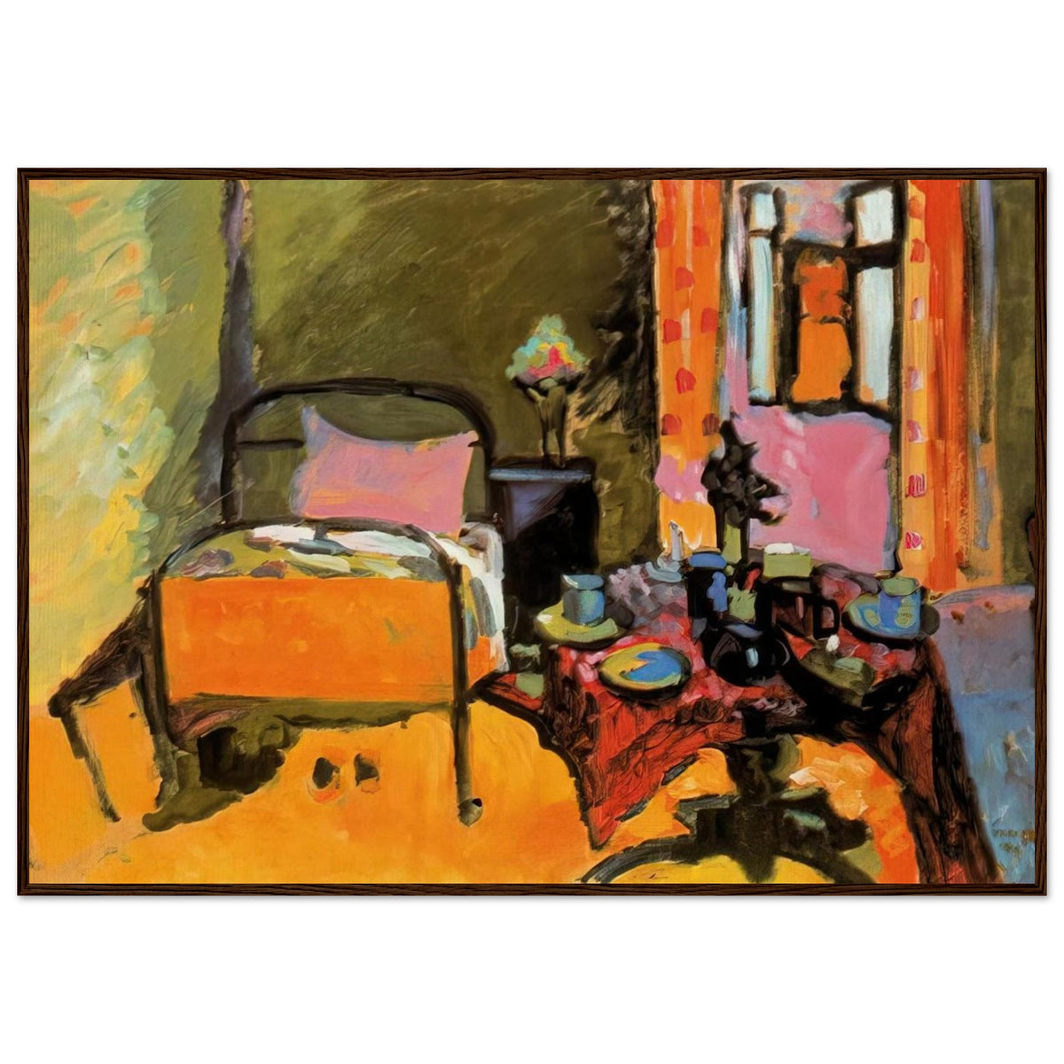 BEDROOM IN AINTMILLERSTRASSE 1909 Framed Poster | Wassily Kandinsky Framed Prints Wall Art | Wassily Kandinsky Shop