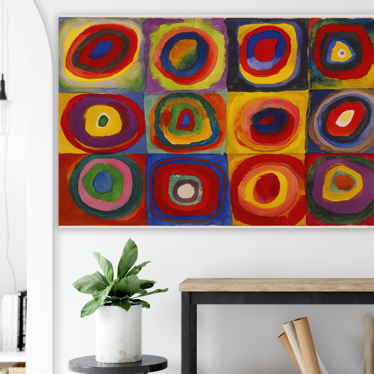 COLOR STUDY SQUARES WITH CONCENTRIC CIRCLES 1913 Poster | Wassily Kandinsky Poster | Wassily Kandinsky Shop