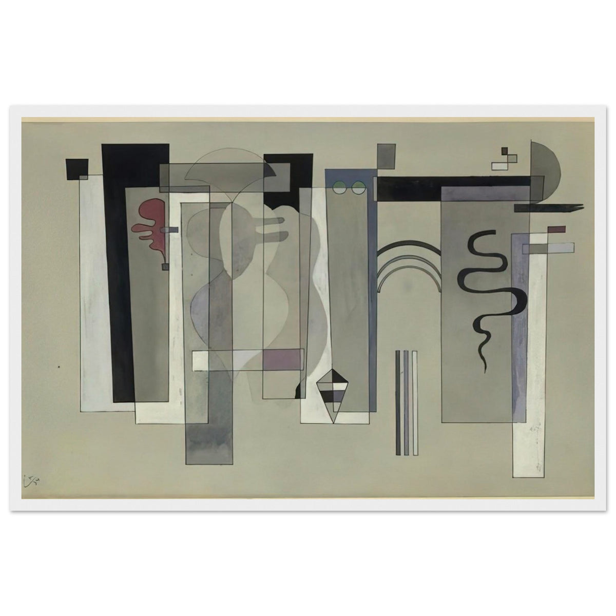 SURFACES MEETING 1934 Framed Poster | Wassily Kandinsky Framed Prints Wall Art | Wassily Kandinsky Shop