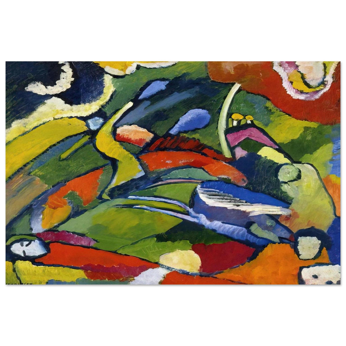 TWO RIDERS AND RECLINING FIGURE Poster | Wassily Kandinsky Poster | Wassily Kandinsky Shop