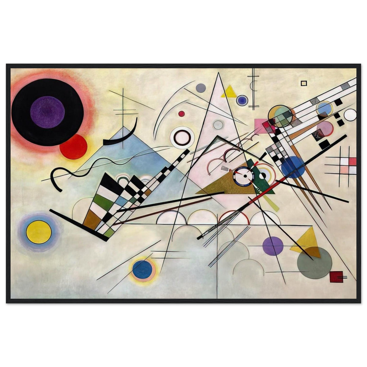 COMPOSITION 8 1923 Framed Poster | Wassily Kandinsky Framed Prints Wall Art | Wassily Kandinsky Shop