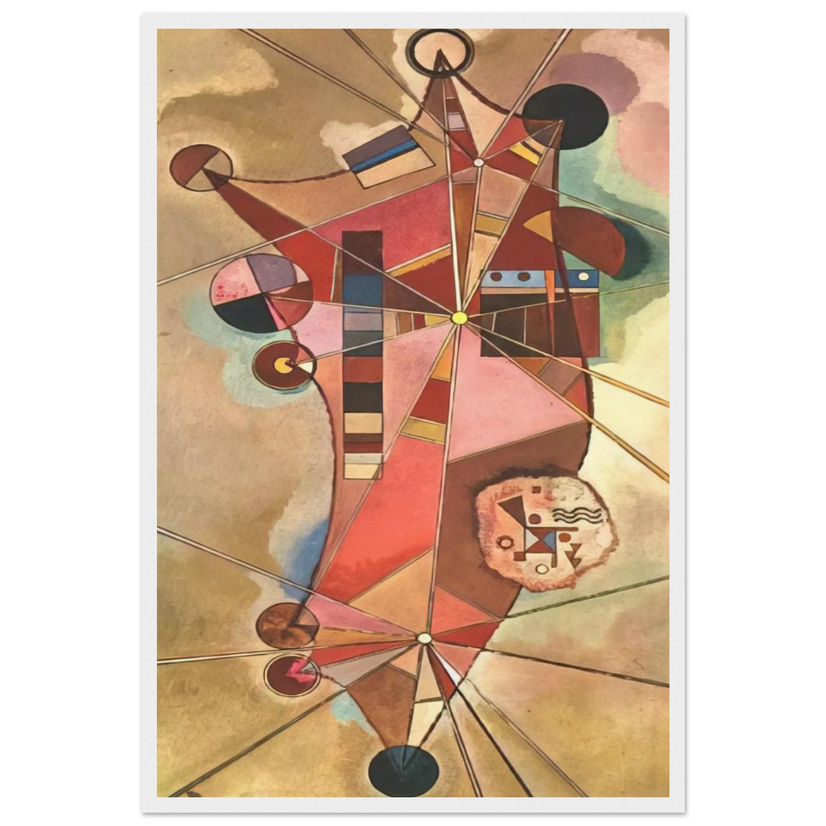 FIXED POINTS Framed Poster | Wassily Kandinsky Framed Prints Wall Art | Wassily Kandinsky Shop