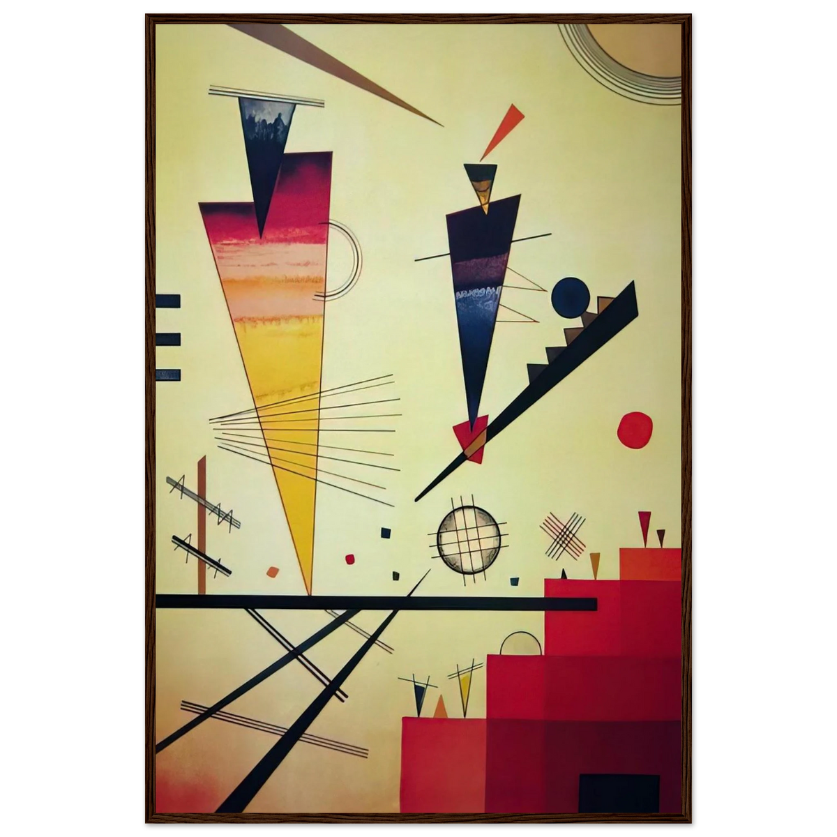 MERRY STRUCTURE 1926 Framed Poster | Wassily Kandinsky Framed Prints Wall Art | Wassily Kandinsky Shop
