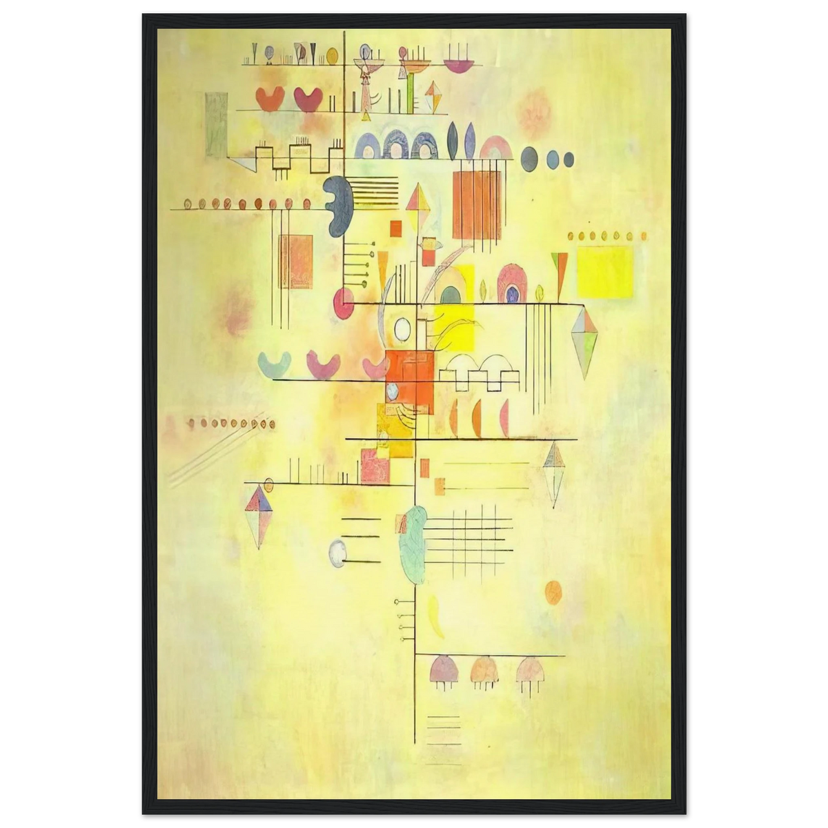 GENTLE ACCENT 1934 Framed Poster | Wassily Kandinsky Framed Prints Wall Art | Wassily Kandinsky Shop