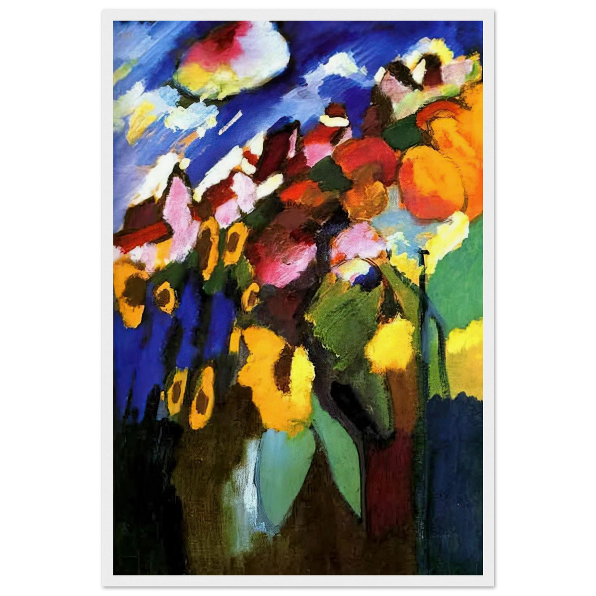 MURNAU GARDEN 1909 Framed Poster | Wassily Kandinsky Framed Prints Wall Art | Wassily Kandinsky Shop